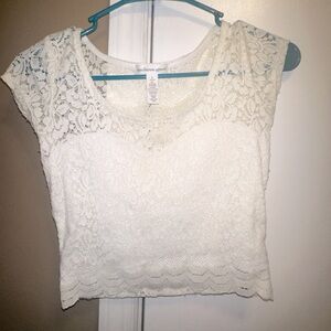 Lace crop top